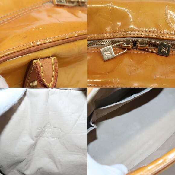 LOUIS VUITTON Monogram Vernis Tompkins Square Hand Bag Beige M91149 - Picture 11 of 13